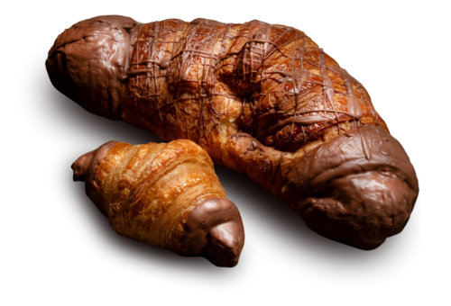 Croissant XL Comparació de mides